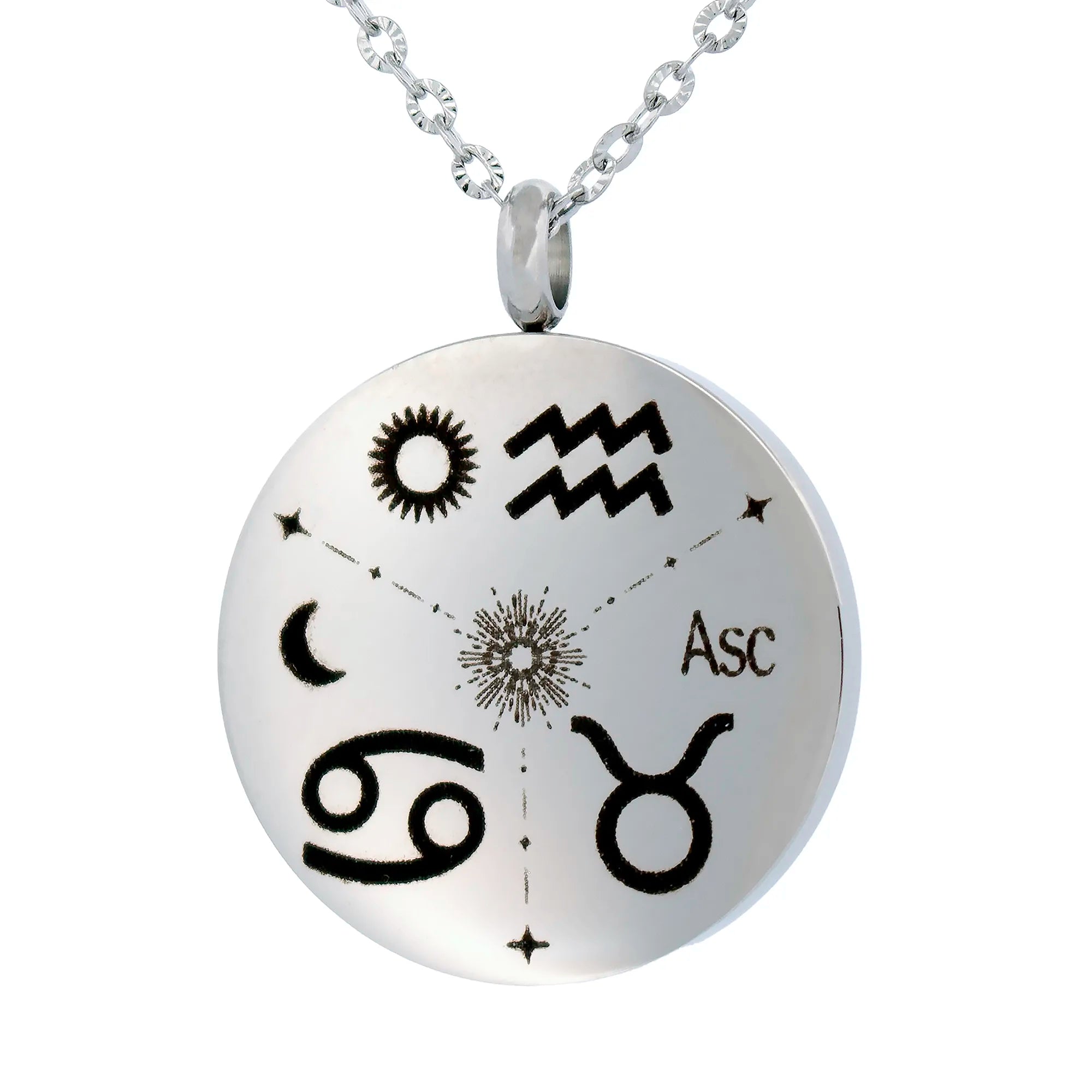 Sun, Moon & Rising Sign Astrology Necklace