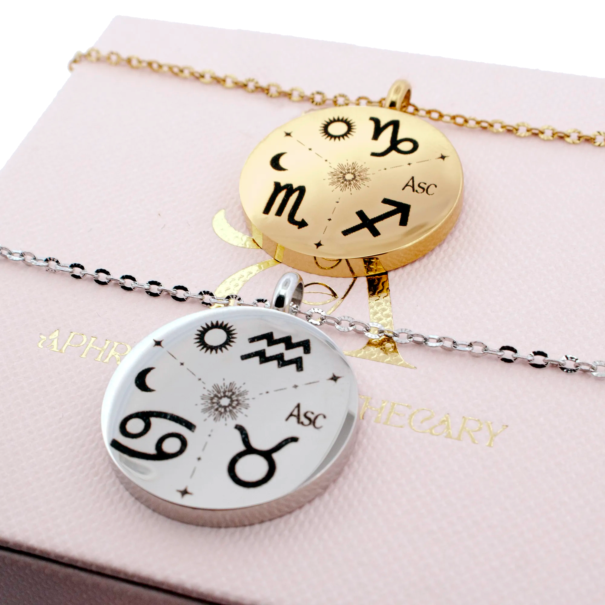 Sun, Moon & Rising Sign Astrology Necklace