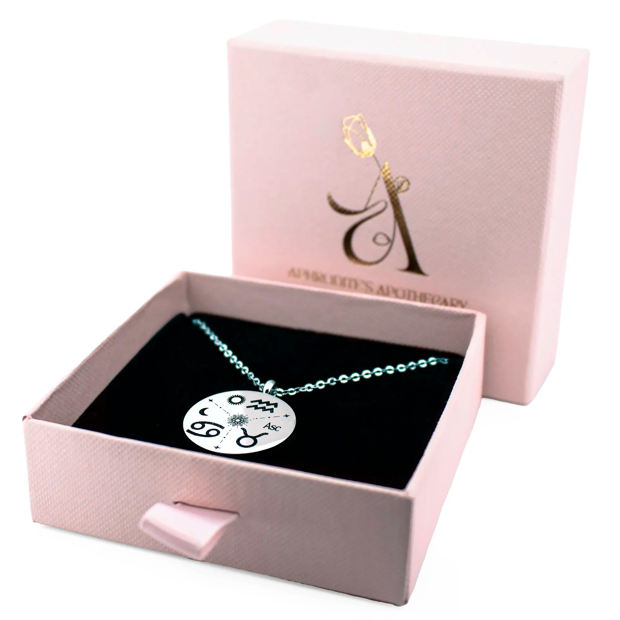 Sun, Moon & Rising Sign Astrology Necklace