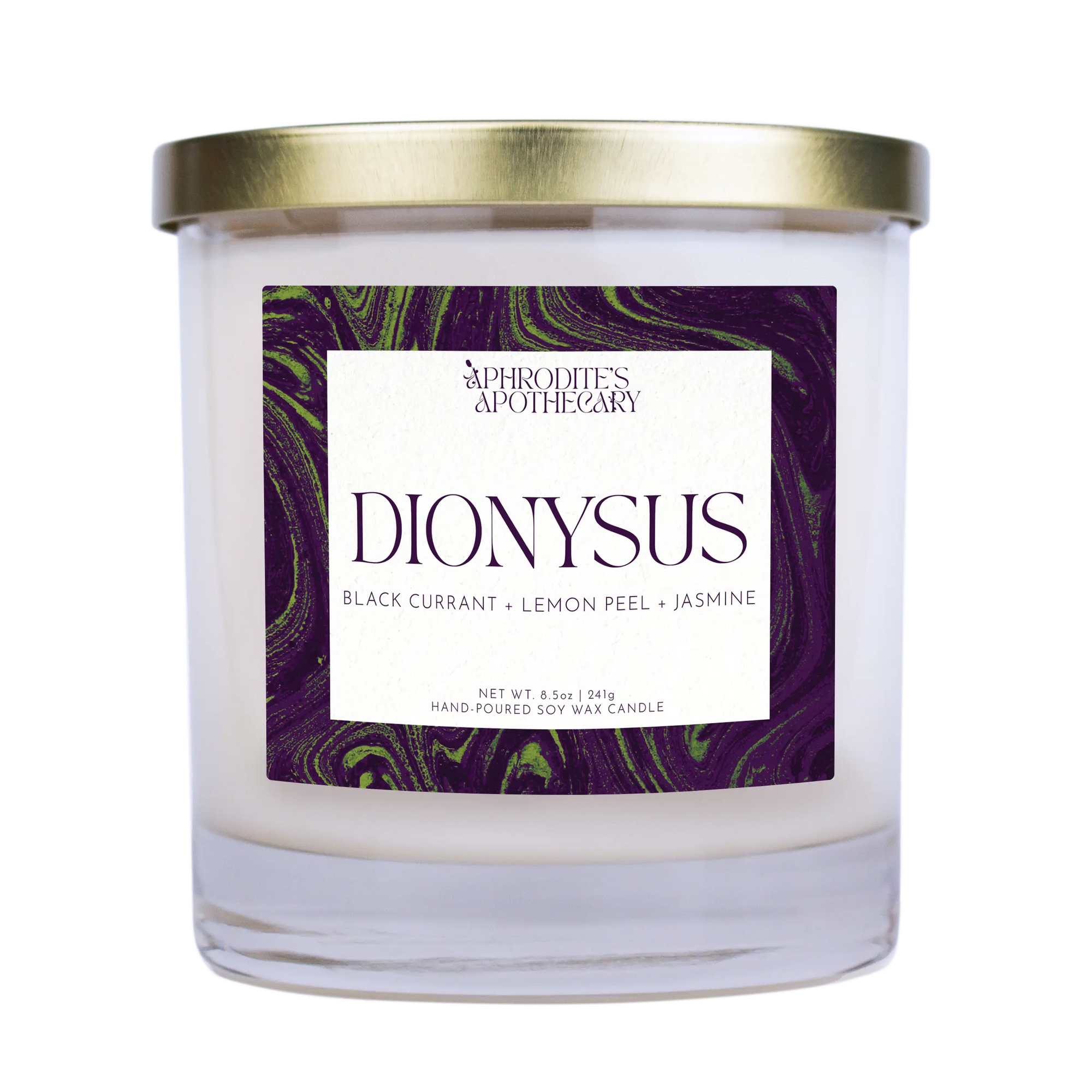 Dionysus Candle 8.5 oz on transparent background