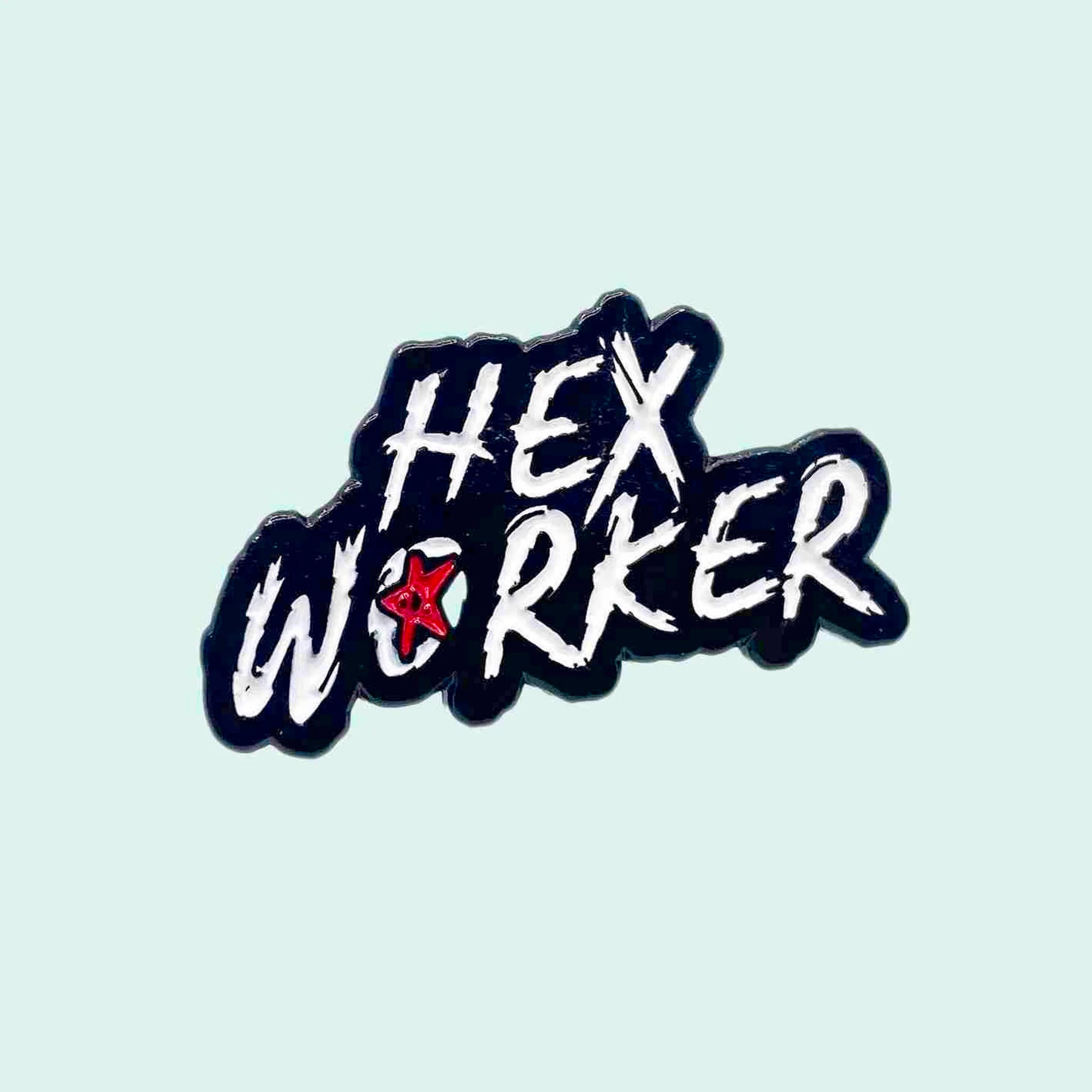 Hex Worker Witchy Pin