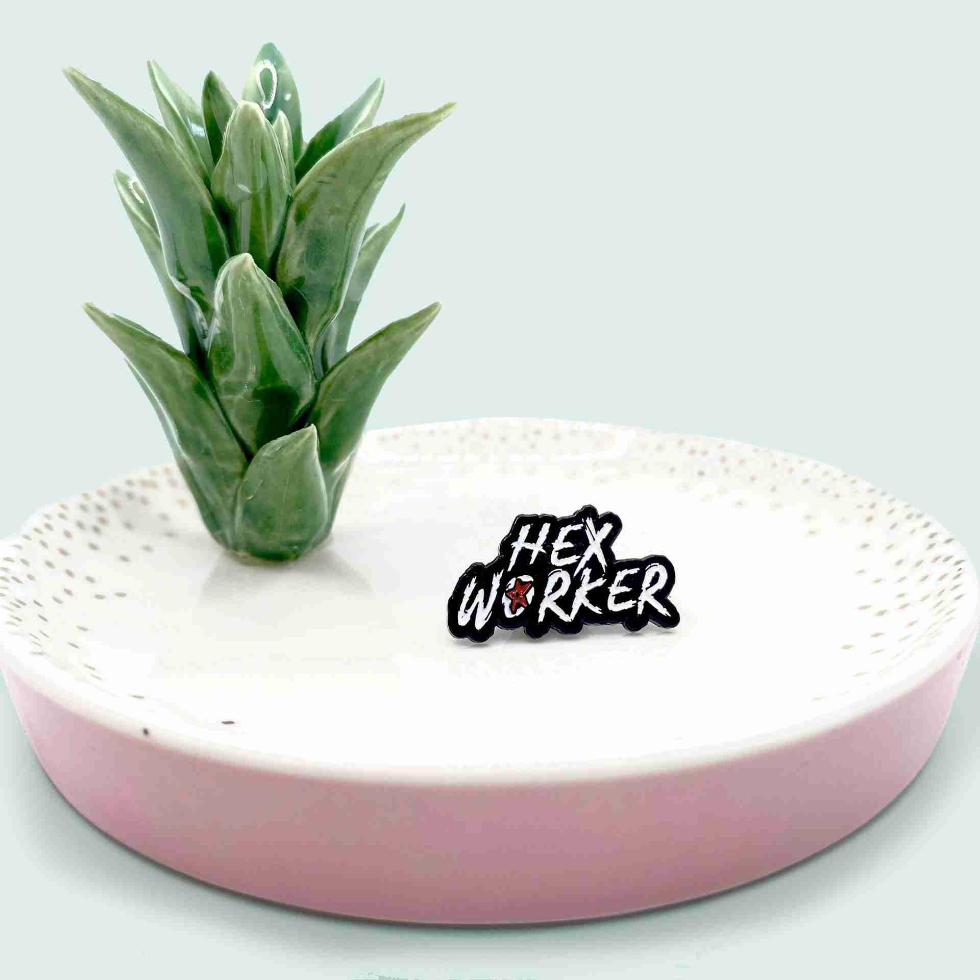 Hex Worker Witchy Pin - Aphrodite's Apothecary